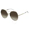 Tommy Hilfiger Brown Gradient Pilot Ladies Sunglasses Th 1668/s 001q/ha 59