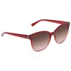 Tommy Hilfiger Brown Gradient Square Ladies Sunglasses Th1811s 0c9a 55/17