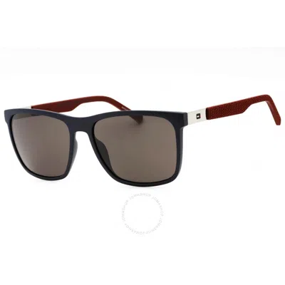 Tommy Hilfiger Brown Grey Square Men's Sunglasses Th 1445/s 0lcn/nr 57 In Gray
