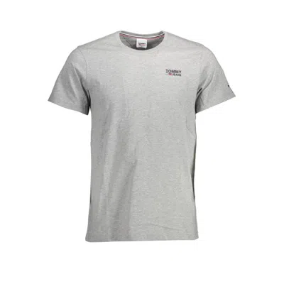 Tommy Hilfiger Brown Organic Cotton Men T-shirt In Gray