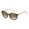 Tommy Hilfiger Brown Oval Ladies Sunglasses Th 1437/s 0ky1/j6 50