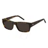 Tommy Hilfiger Brown Rectangular Men's Sunglasses Th 2017/s 0086/70 56