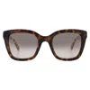 Tommy Hilfiger Brown Square Ladies Sunglasses Th 1512/s 09n4/ha 50 In Brown