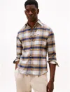 Tommy Hilfiger Brushed Flannel Check Print Shirt In White
