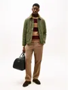 Tommy Hilfiger Brushed Herringbone Pant In Brown