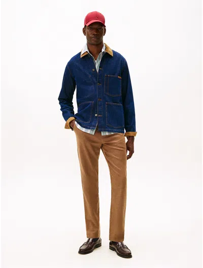 Tommy Hilfiger Brushed Knit Slim Trouser In Blue