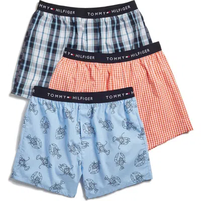 Tommy Hilfiger Buffalo Check Cotton Boxers In Fossil