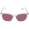 Tommy Hilfiger Burgundy Rectangular Ladies Sunglasses Th 1723/s 0900 54