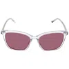 Tommy Hilfiger Burgundy Rectangular Ladies Sunglasses Th 1723/s 0900 54 In Multi