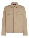 Tommy Hilfiger Button-fastening Patch-pocket Jacket In Brown