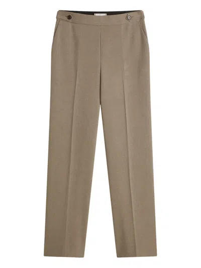 Tommy Hilfiger Button Flap Pocket Trousers In Brown