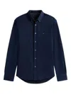 Tommy Hilfiger Buttoned Long-sleeved Shirt In Blue
