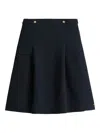 Tommy Hilfiger Buttoned Midi Skirt In Blue