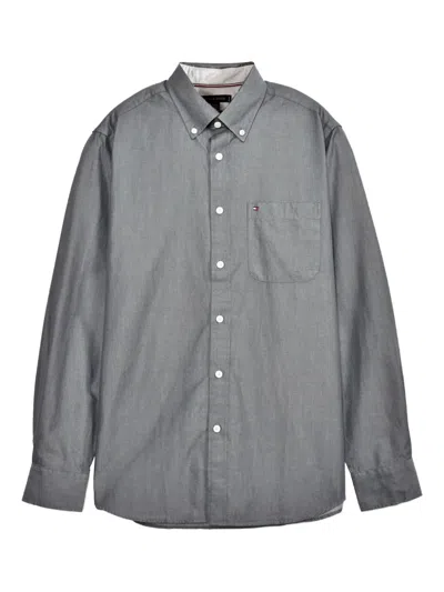 Tommy Hilfiger Buttoned Pocket Shirt In Gray