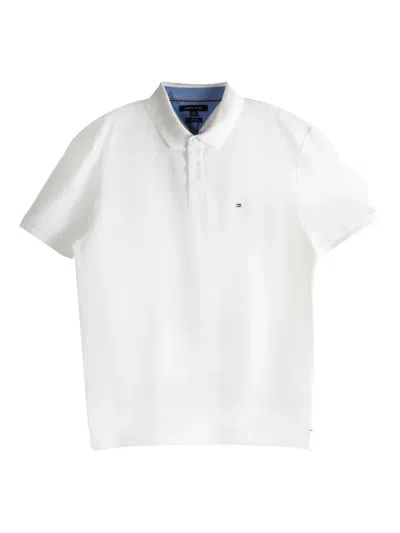 Tommy Hilfiger Buttoned Polo Shirt In White