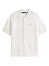 Tommy Hilfiger Buttoned Short-sleeve Shirt In White