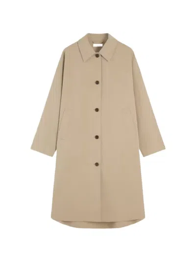 TOMMY HILFIGER BUTTON-UP COLLARED COAT