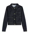 Tommy Hilfiger Button-up Denim Jacket In Black