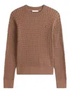 Tommy Hilfiger Chocolate-coloured Knitted Jersey In Brown