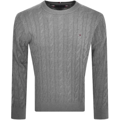 Tommy Hilfiger Cable Knit Jumper Grey