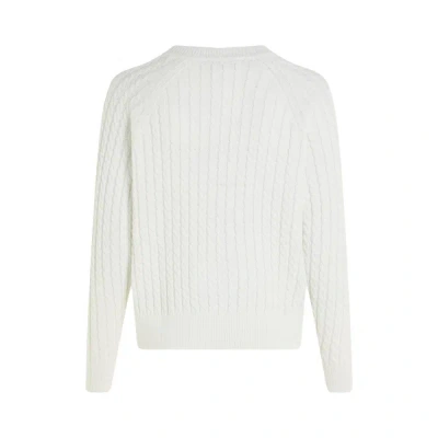 Tommy Hilfiger Cable Knit Jumper In White