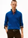 Tommy Hilfiger Cable Knit Mockneck Sweater In Blue
