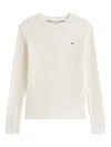 Tommy Hilfiger Knitted Jersey In Ivory White In White