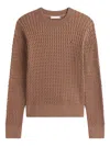 Tommy Hilfiger Chocolate-coloured Knitted Jersey In Brown
