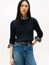 Tommy Hilfiger Cable Knit Sweater In Blue