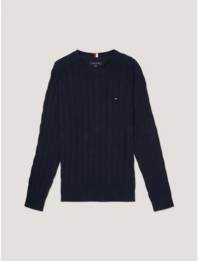 Tommy Hilfiger Cable Knit Sweater In Desert Sky