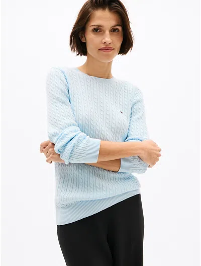 Tommy Hilfiger Cable Knit Sweater In Keepsake Blue