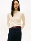 Tommy Hilfiger Cable Knit Sweater In White