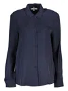 Tommy Hilfiger Blue Viscose Shirt In Blue