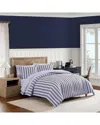 Tommy Hilfiger Campus Stripe Anchor Comforter Set In Blue