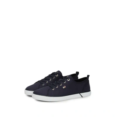 Tommy Hilfiger Canvas Trainers In Blue