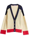 Tommy Hilfiger Relaxed V-neck Cardigan In Multicolour