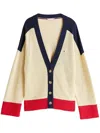 Tommy Hilfiger Relaxed V-neck Cardigan In Multicolour