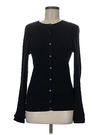 Pre-owned Tommy Hilfiger Cardigan Sweater In Black