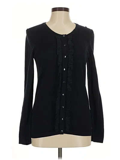 Pre-owned Tommy Hilfiger Cardigan Sweater In Black