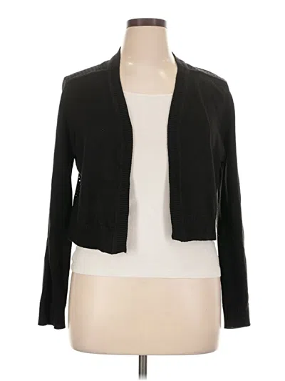 Pre-owned Tommy Hilfiger Cardigan Sweater In Black