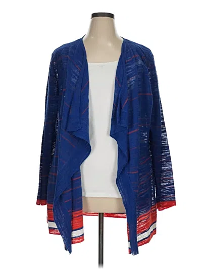 Pre-owned Tommy Hilfiger Cardigan Sweater In Blue