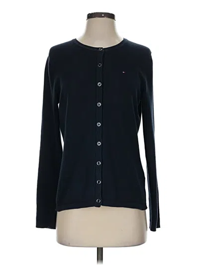 Pre-owned Tommy Hilfiger Cardigan Sweater In Blue