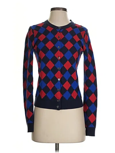 Pre-owned Tommy Hilfiger Cardigan Sweater In Blue