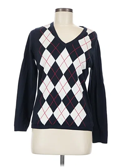 Pre-owned Tommy Hilfiger Cardigan Sweater In Blue
