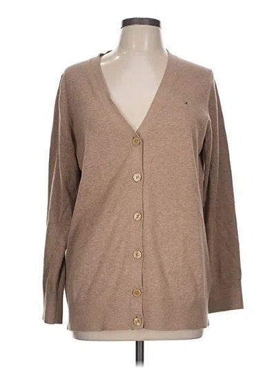 Pre-owned Tommy Hilfiger Cardigan Sweater In Brown