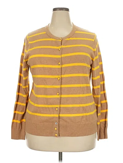 Pre-owned Tommy Hilfiger Cardigan Sweater In Brown