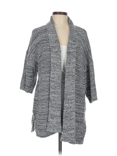 Pre-owned Tommy Hilfiger Cardigan Sweater In Gray