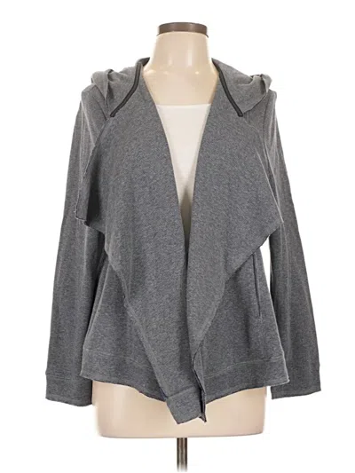 Pre-owned Tommy Hilfiger Cardigan Sweater In Gray