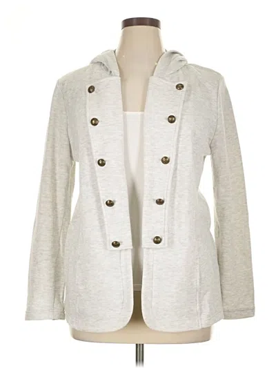 Pre-owned Tommy Hilfiger Cardigan Sweater In Gray