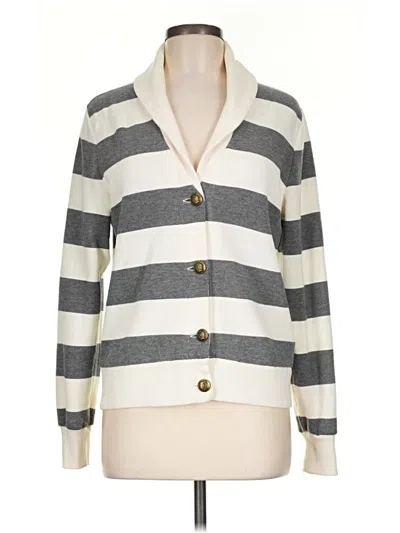 Pre-owned Tommy Hilfiger Cardigan Sweater In Gray